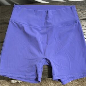 BuffBunny Purple Bike Shorts High-Waisted Athletic